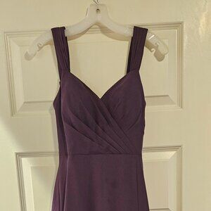 Azazie Nahrin plum bridesmaid dress